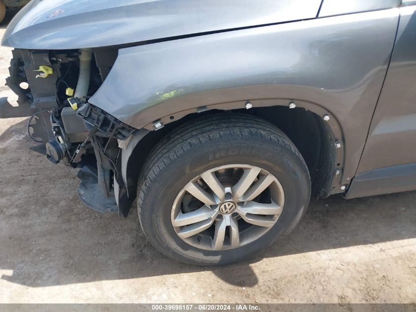 2016 Volkswagen Tiguan S VIN: WVGAV7AXXGW591614 Lot: 39698157