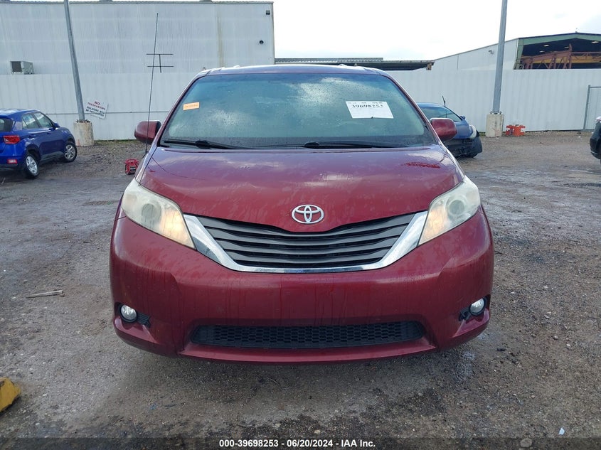 2012 Toyota Sienna Xle V6 8 Passenger VIN: 5TDYK3DC8CS263292 Lot: 39698253