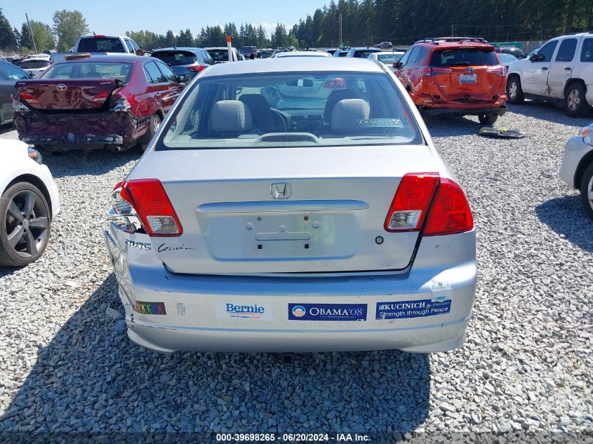 2004 Honda Civic Ex VIN: JHMES25714S001880 Lot: 39698265