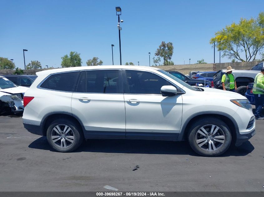 2017 Honda Pilot Ex VIN: 5FNYF5H39HB032309 Lot: 39698267