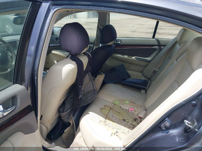 2010 Infiniti G37 Journey VIN: JN1CV6AP2AM202767 Lot: 39698279