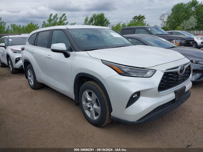 2024 Toyota Highlander Le VIN: 5TDKDRBH1RS533859 Lot: 39698291