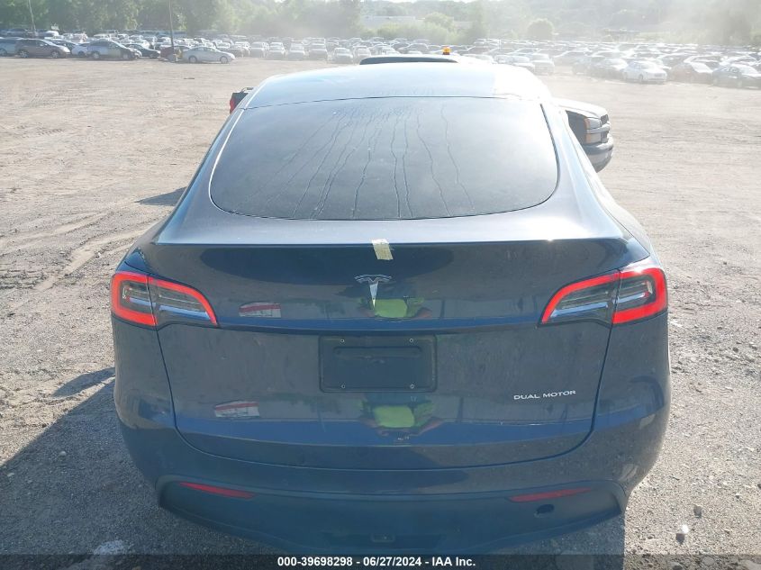 2020 Tesla Model Y VIN: 5YJYGDEE2LF037275 Lot: 39698298