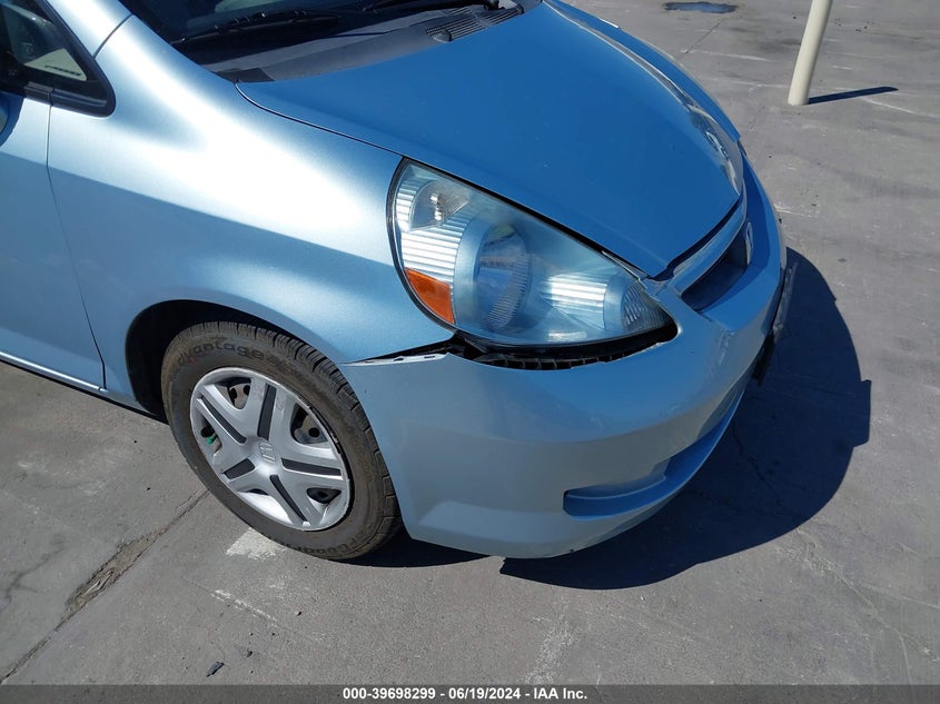 2007 Honda Fit VIN: JHMGD38447S060078 Lot: 39698299