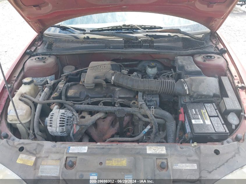 2001 Chevrolet Cavalier VIN: 3G1JC52491S161300 Lot: 39698302