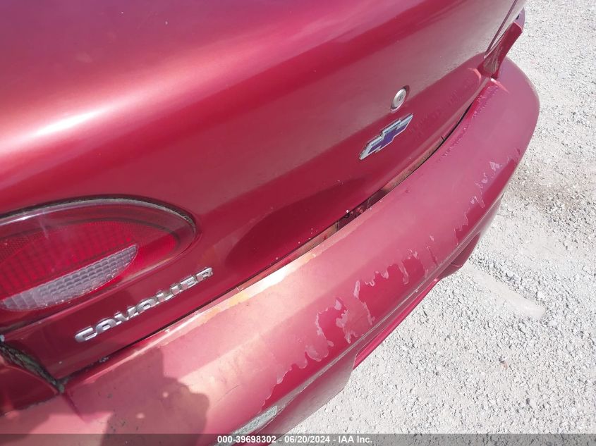 2001 Chevrolet Cavalier VIN: 3G1JC52491S161300 Lot: 39698302