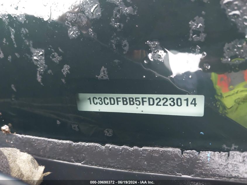 2015 Dodge Dart Sxt VIN: 1C3CDFBB5FD223014 Lot: 39698372