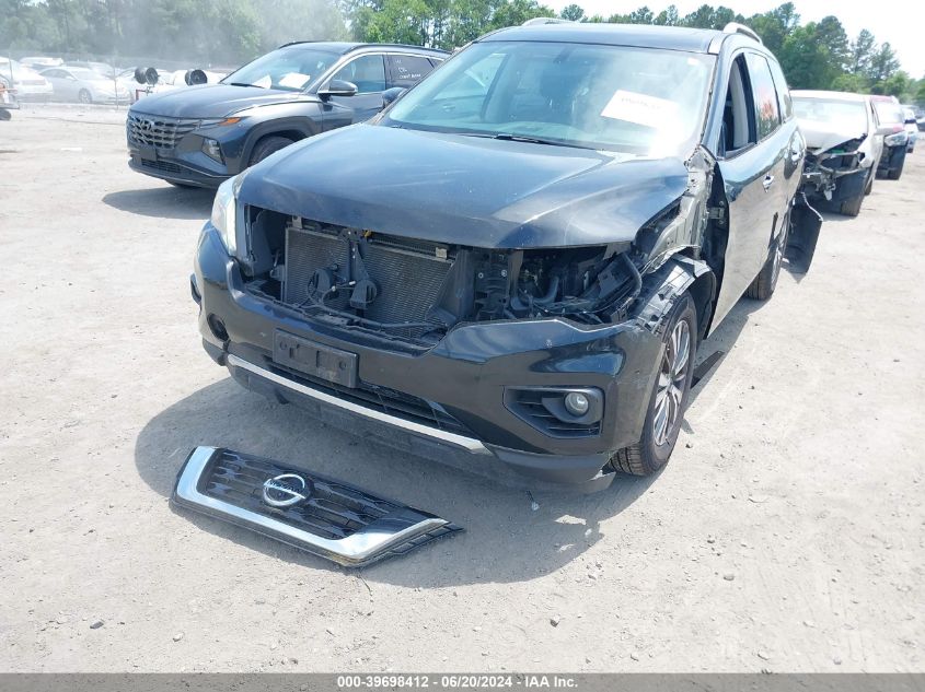 2017 Nissan Pathfinder Sl VIN: 5N1DR2MM7HC904806 Lot: 39698412