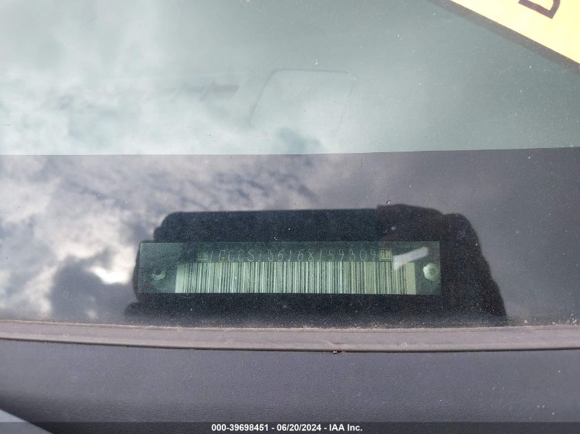 2006 Chevrolet Colorado Lt VIN: 1GCCS136168159309 Lot: 39698451