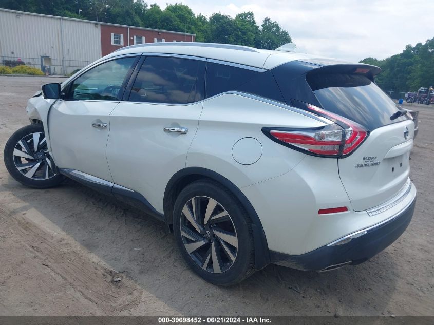 2017 Nissan Murano Platinum VIN: 5N1AZ2MHXHN106780 Lot: 39698452