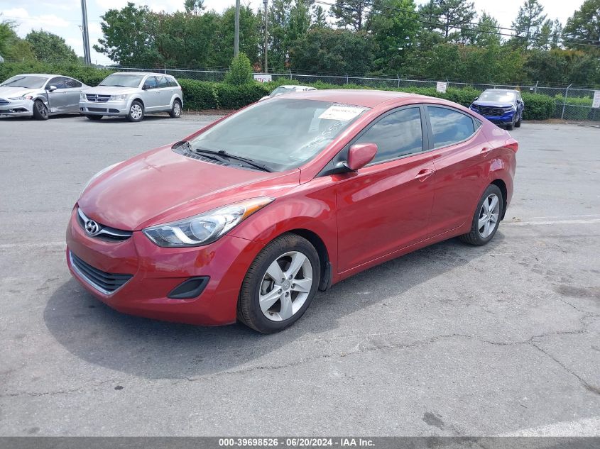 2013 Hyundai Elantra Gls VIN: 5NPDH4AE1DH315555 Lot: 39698526