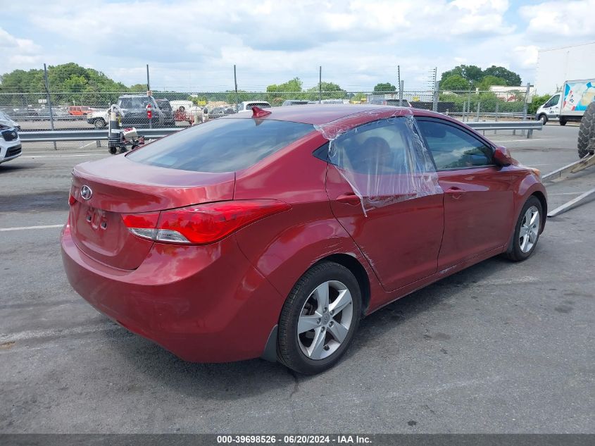 2013 Hyundai Elantra Gls VIN: 5NPDH4AE1DH315555 Lot: 39698526