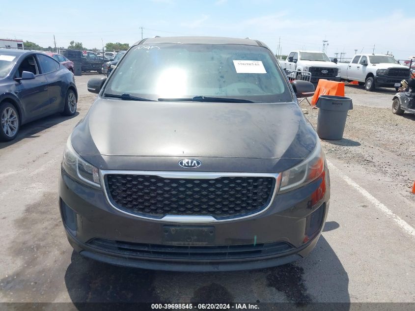 2016 Kia Sedona Lx VIN: KNDMB5C17G6089795 Lot: 39698545