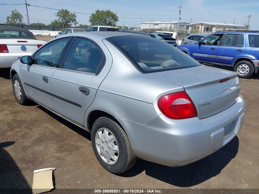 2004 Dodge Neon Se VIN: 1B3ES26C04D606881 Lot: 39698551