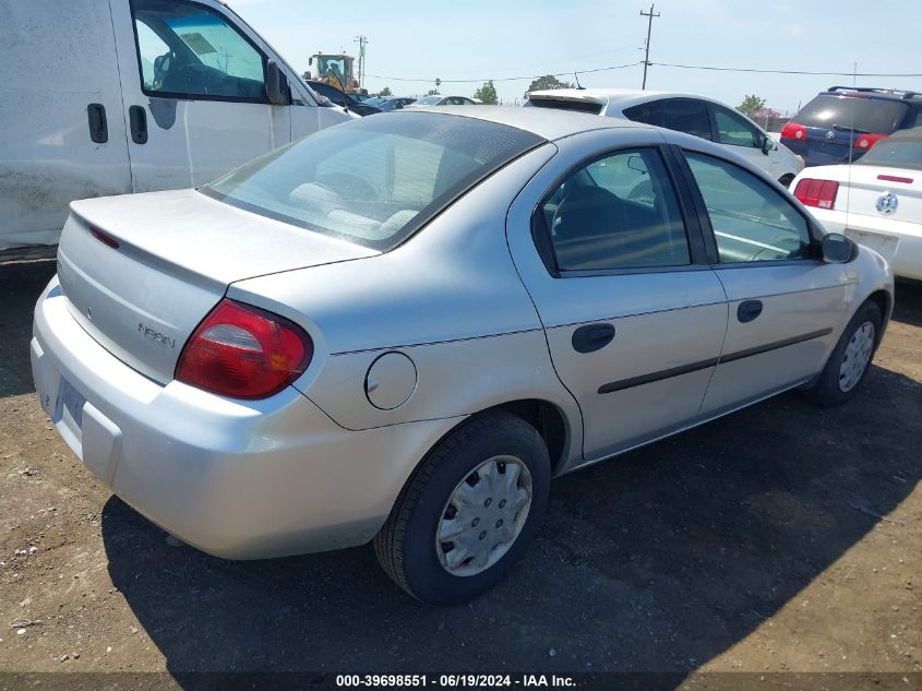 2004 Dodge Neon Se VIN: 1B3ES26C04D606881 Lot: 39698551