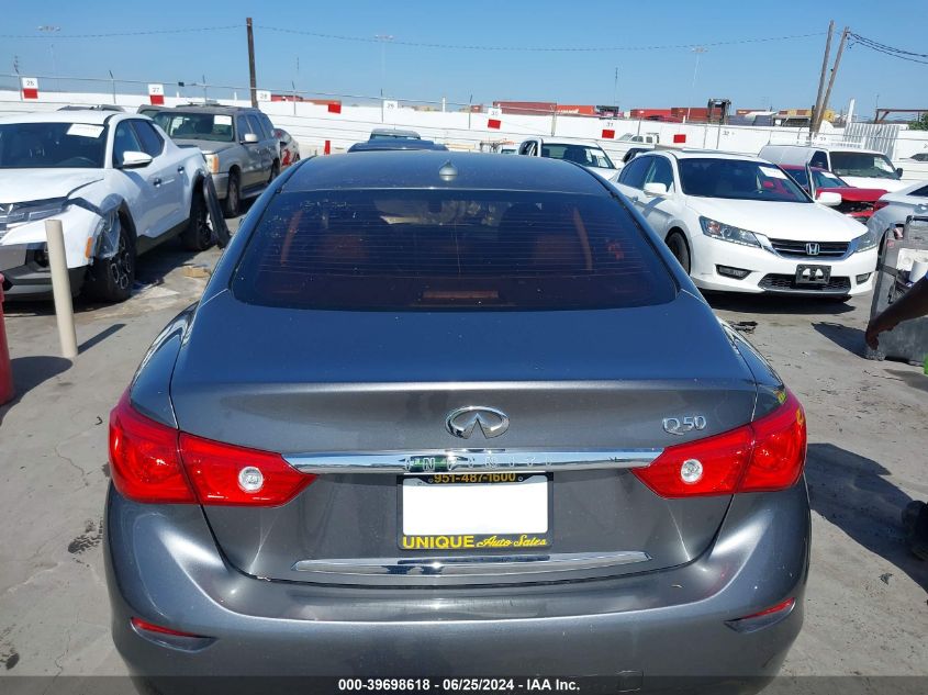 2017 Infiniti Q50 2.0T Premium VIN: JN1CV7AP9HM642677 Lot: 39698618