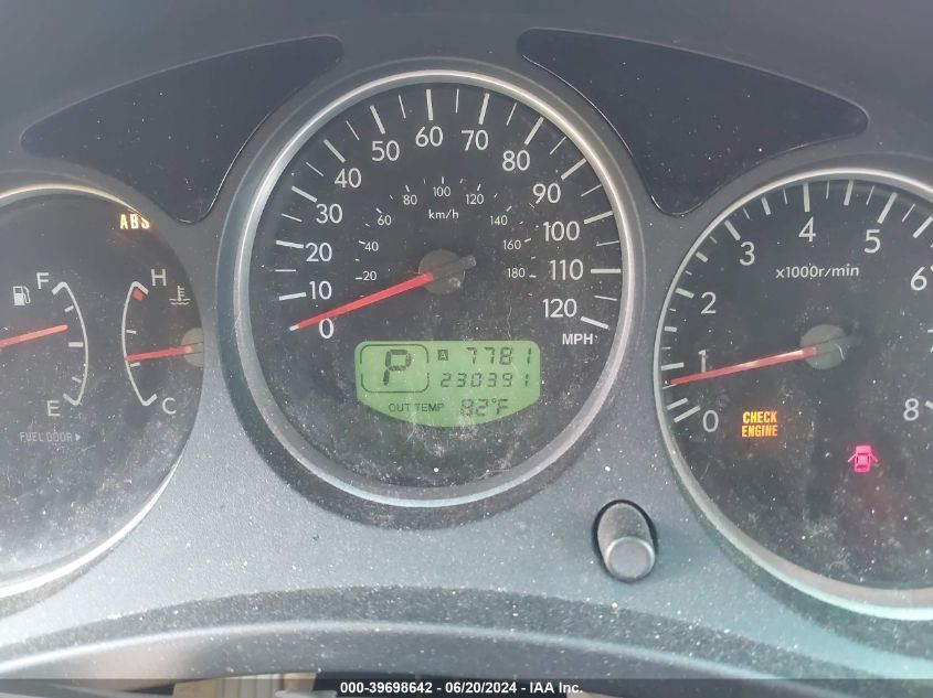 2006 Subaru Forester 2.5X VIN: JF1SG65686H715600 Lot: 39698642