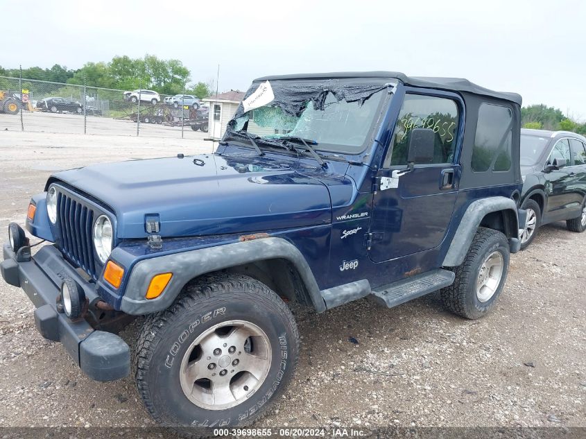 2002 Jeep Wrangler Sport VIN: 1J4FA49S32P710789 Lot: 39698655