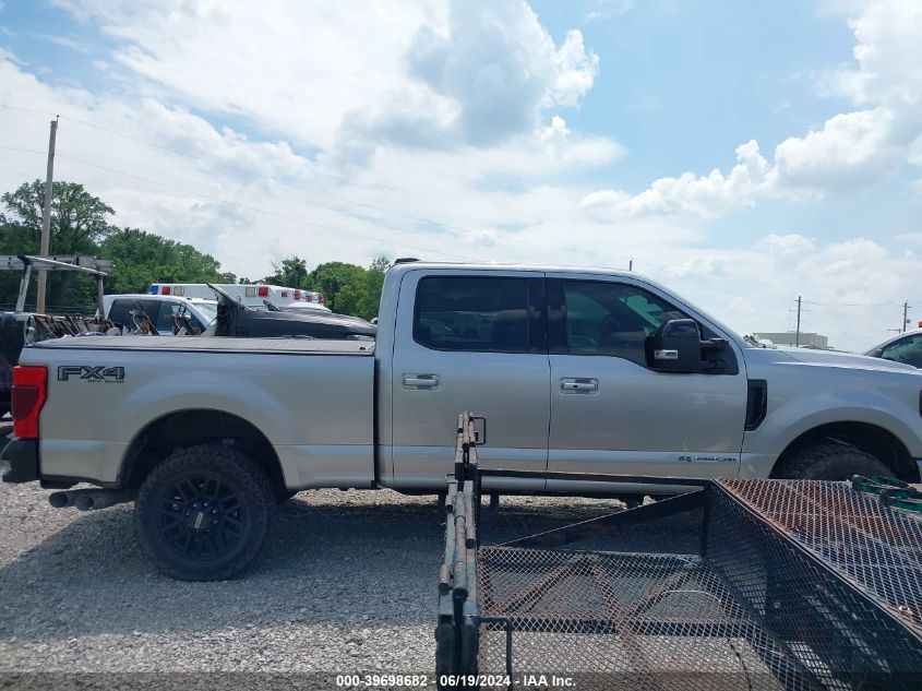 2021 Ford F-250 Lariat VIN: 1FT7W2BTXMED85768 Lot: 39698682