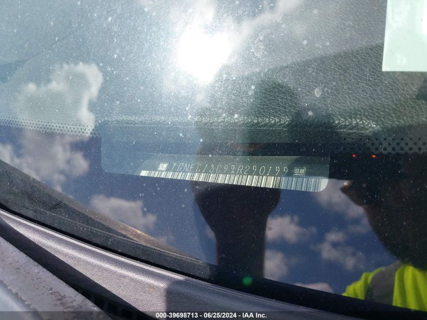 2009 Chevrolet Tahoe Ls VIN: 1GNFC13C99R290199 Lot: 39698713