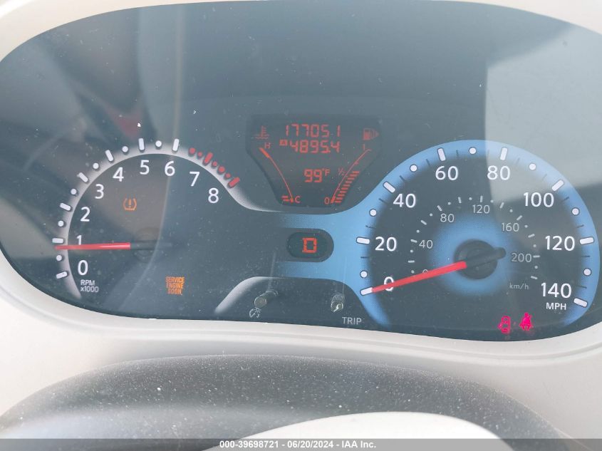 2009 Nissan Cube S/Sl VIN: JN8AZ28R39T103907 Lot: 39698721