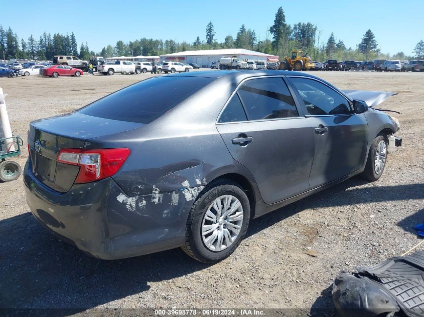 2012 Toyota Camry L VIN: 4T4BF1FK8CR245276 Lot: 39698778