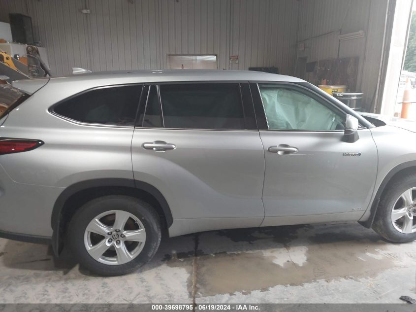 2021 Toyota Highlander Hybrid Le VIN: 5TDBBRCH7MS066797 Lot: 39698795