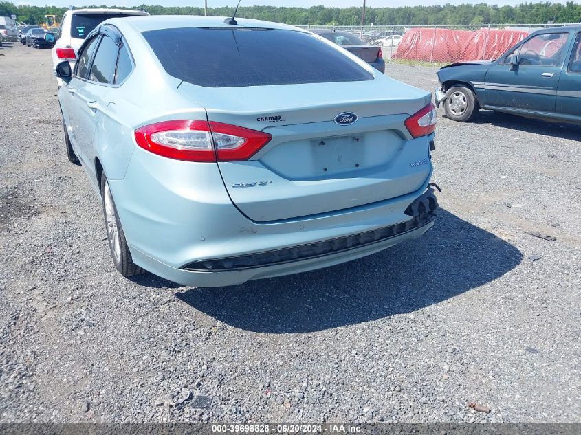 2013 Ford Fusion Hybrid Se VIN: 3FA6P0LU9DR147112 Lot: 39698828