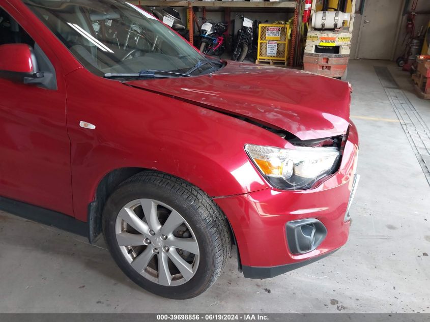 2014 Mitsubishi Outlander Sport Es VIN: 4A4AR3AU0EE001052 Lot: 39698856