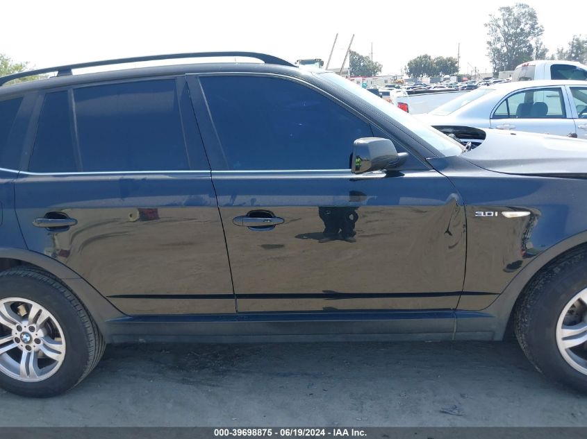 2006 BMW X3 3.0I VIN: WBXPA93446WD34414 Lot: 39698875