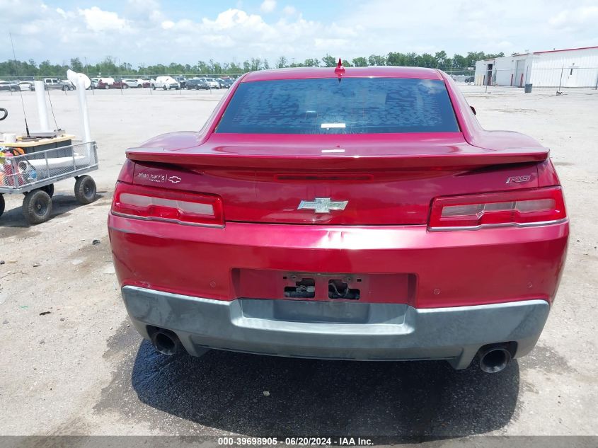 2014 Chevrolet Camaro 2Lt VIN: 2G1FC1E34E9143744 Lot: 39698905