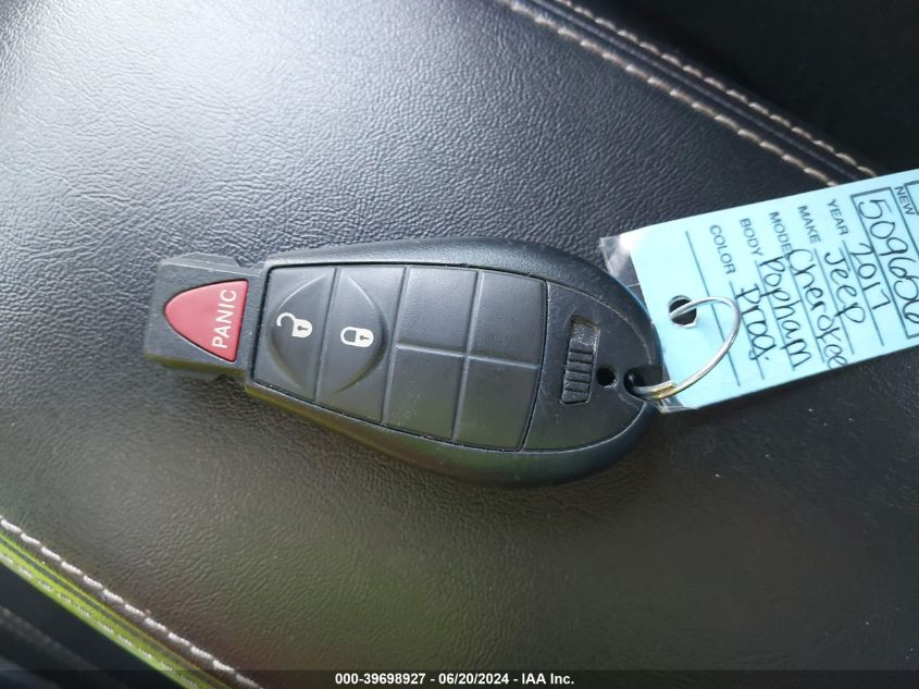 2017 Jeep Cherokee Latitude Fwd VIN: 1C4PJLCBXHD221779 Lot: 39698927