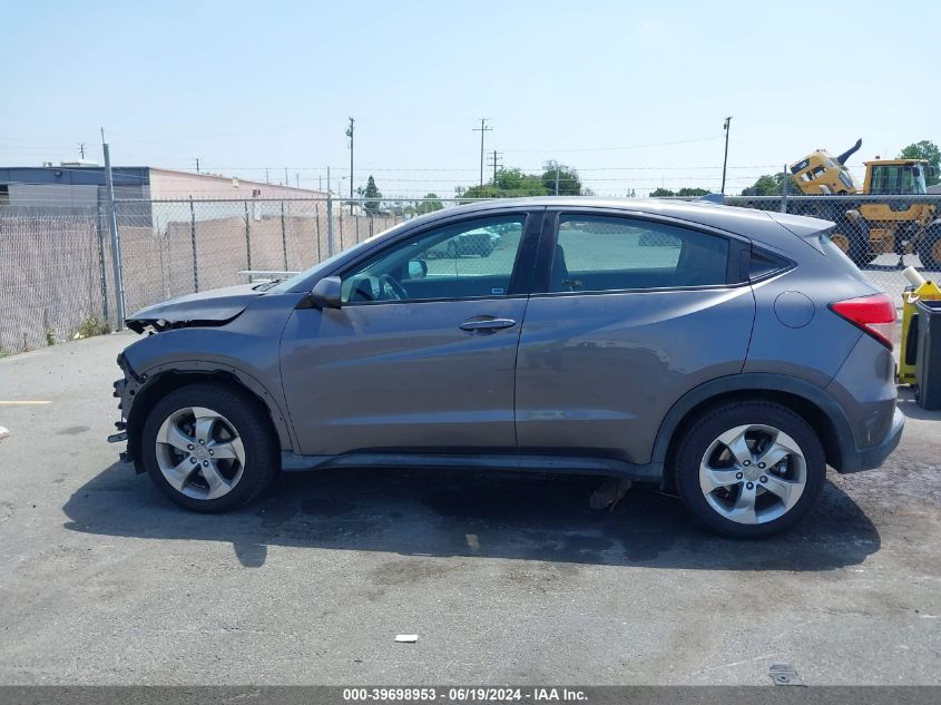 2016 Honda Hr-V Lx VIN: 3CZRU5G39GM732671 Lot: 39698953