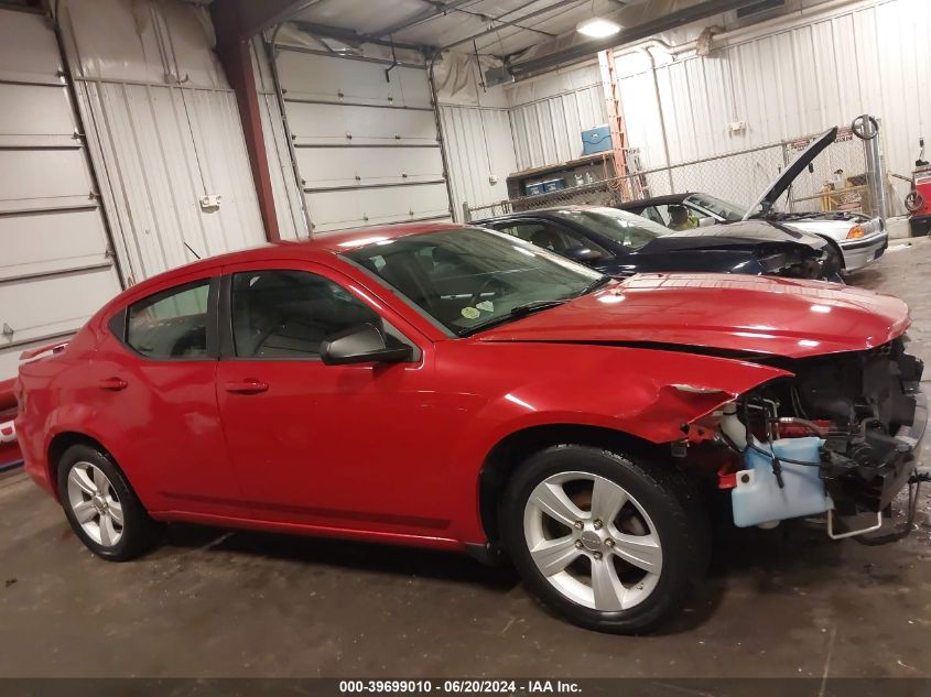 2013 Dodge Avenger Se VIN: 1C3CDZAB9DN752962 Lot: 39699010