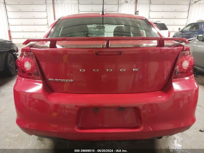 2013 Dodge Avenger Se VIN: 1C3CDZAB9DN752962 Lot: 39699010