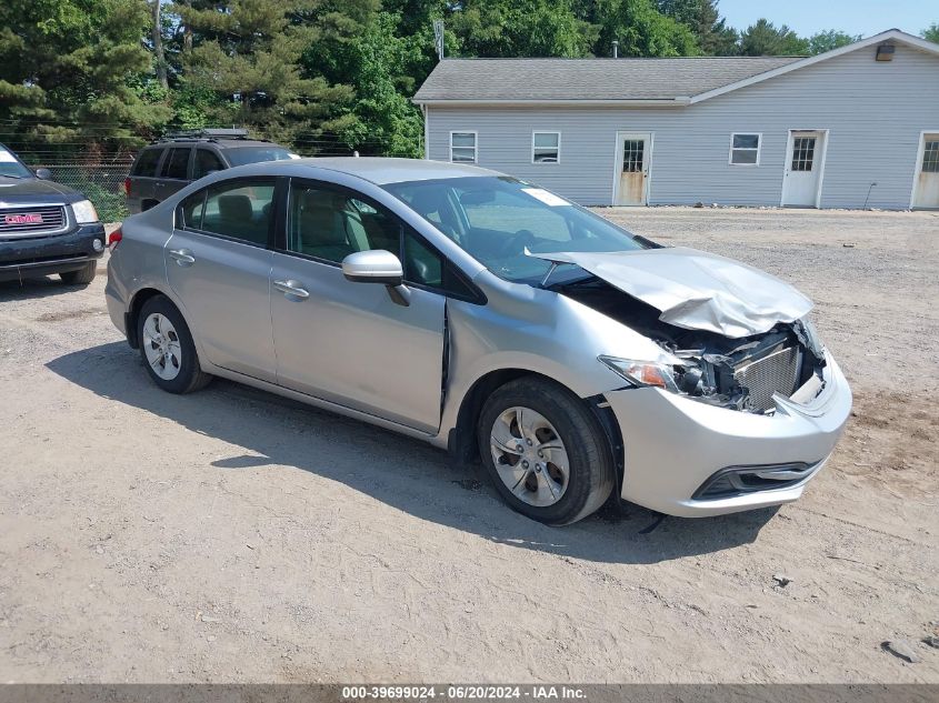 2014 Honda Civic Lx VIN: 19XFB2F59EE043592 Lot: 39699024