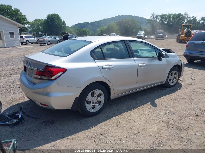 2014 Honda Civic Lx VIN: 19XFB2F59EE043592 Lot: 39699024