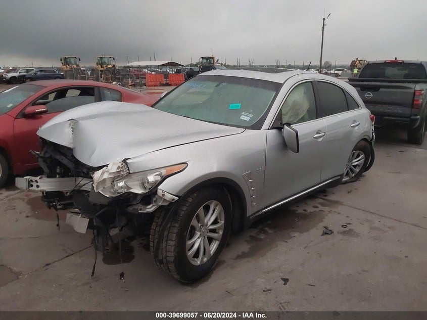 2017 Infiniti Qx70 VIN: JN8CS1MU4HM141673 Lot: 39699057