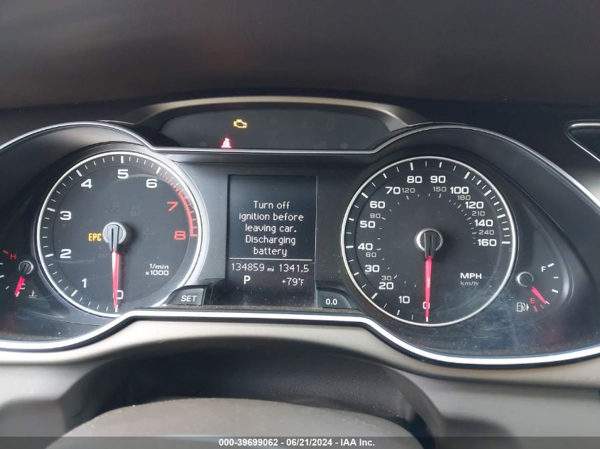 2013 Audi A4 Premium Plus VIN: WAUEFAFL3DN049159 Lot: 39699062