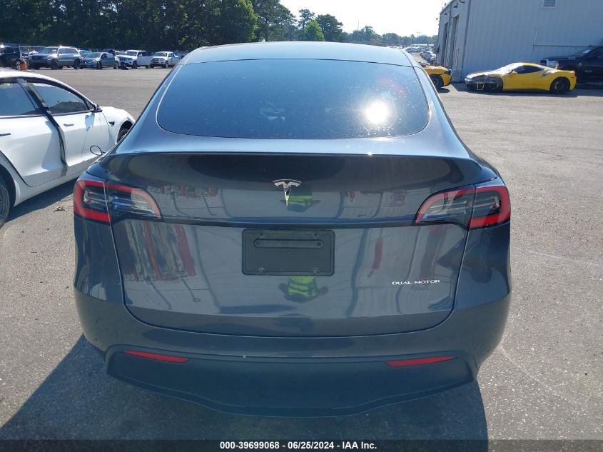 2021 Tesla Model Y Long Range Dual Motor All-Wheel Drive VIN: 5YJYGDEE3MF070285 Lot: 39699068