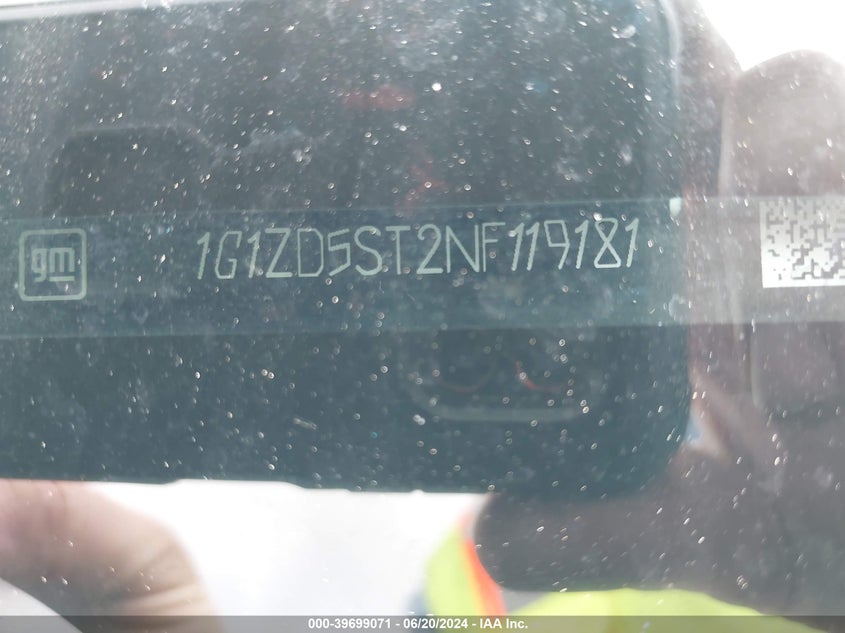 2022 CHEVROLET MALIBU FWD LT - 1G1ZD5ST2NF119181