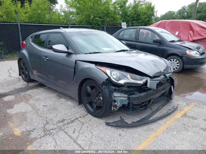 2014 Hyundai Veloster Base W/Black VIN: KMHTC6ADXEU208309 Lot: 39699092