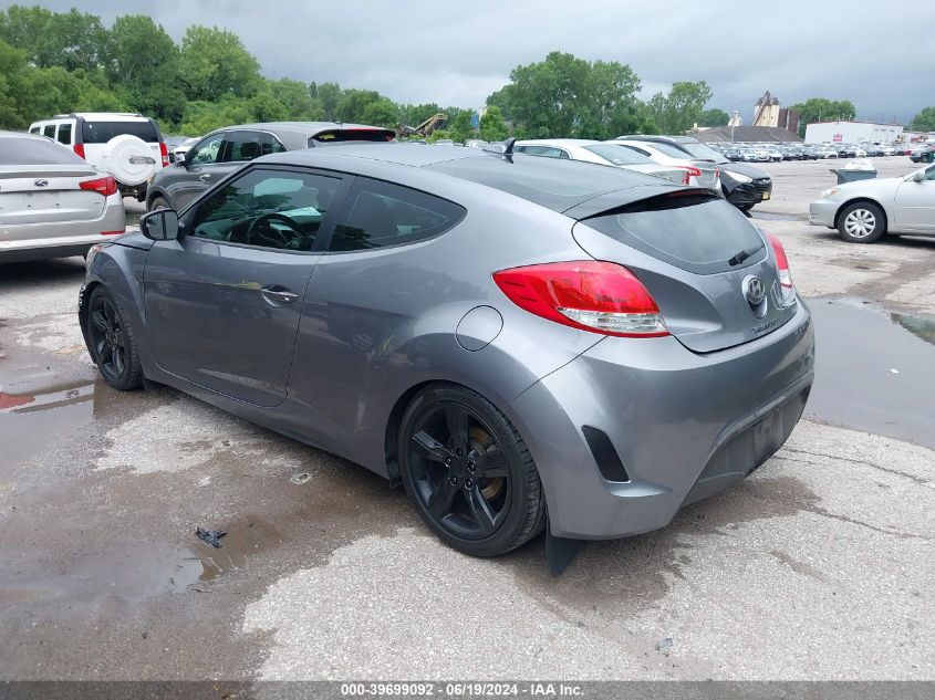 2014 Hyundai Veloster Base W/Black VIN: KMHTC6ADXEU208309 Lot: 39699092