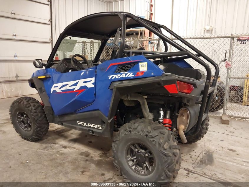 2022 Polaris Rzr Trail S 1000 Premium VIN: 3NSASE997NH415776 Lot: 39699133