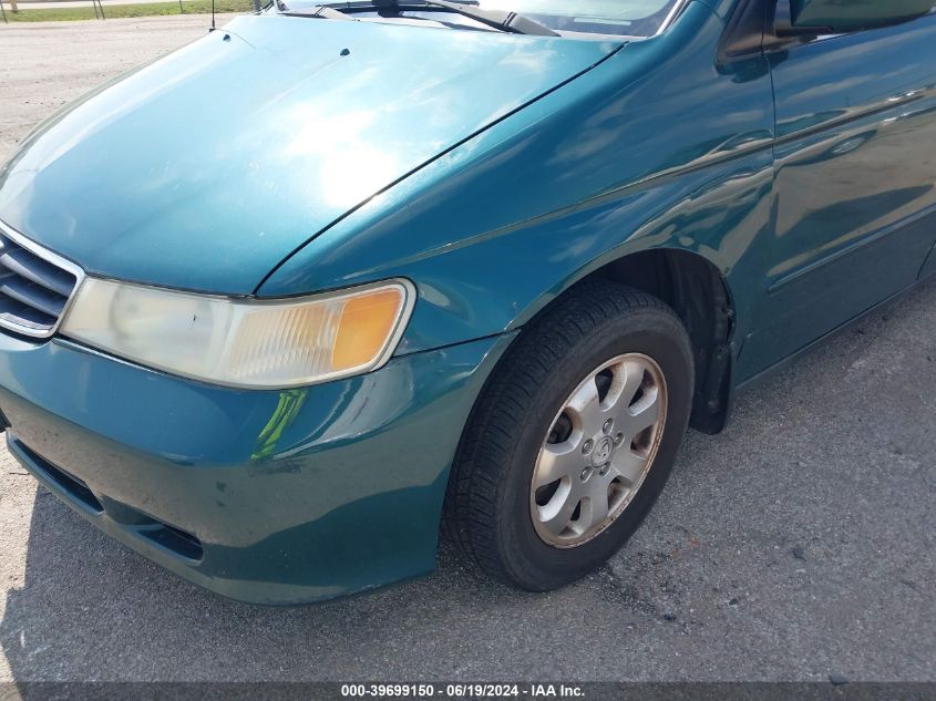 2002 Honda Odyssey Ex VIN: 2HKRL18682H528338 Lot: 39699150