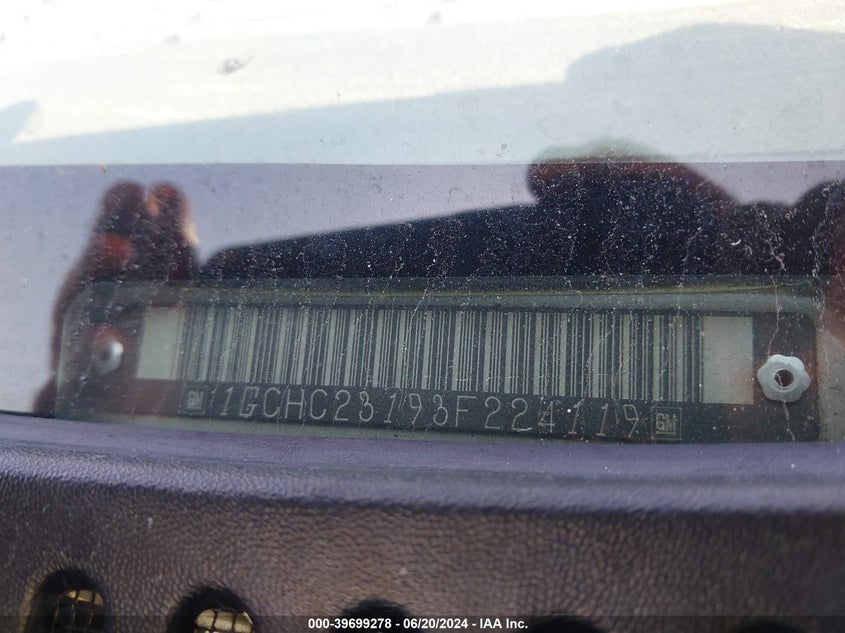 2003 Chevrolet Silverado 2500Hd Ls VIN: 1GCHC23193F224119 Lot: 39699278