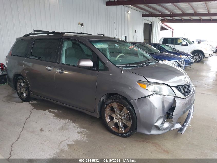 2014 Toyota Sienna Se 8 Passenger VIN: 5TDXK3DC9ES470787 Lot: 39699324