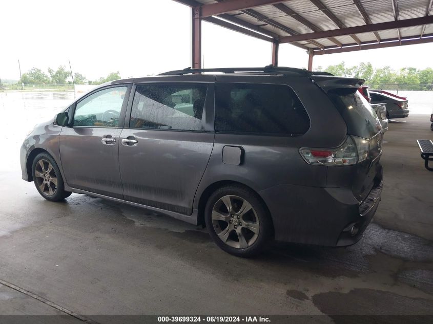 2014 Toyota Sienna Se 8 Passenger VIN: 5TDXK3DC9ES470787 Lot: 39699324