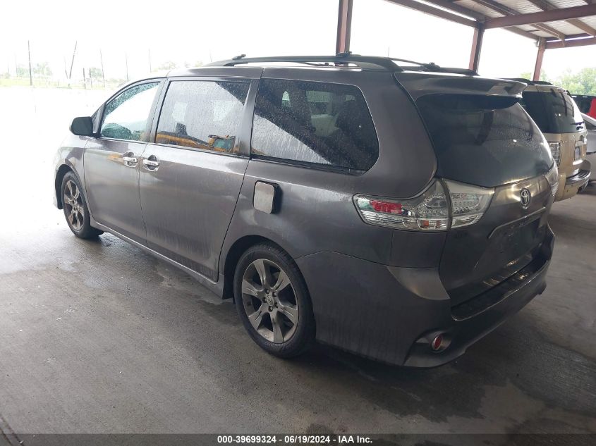 2014 Toyota Sienna Se 8 Passenger VIN: 5TDXK3DC9ES470787 Lot: 39699324