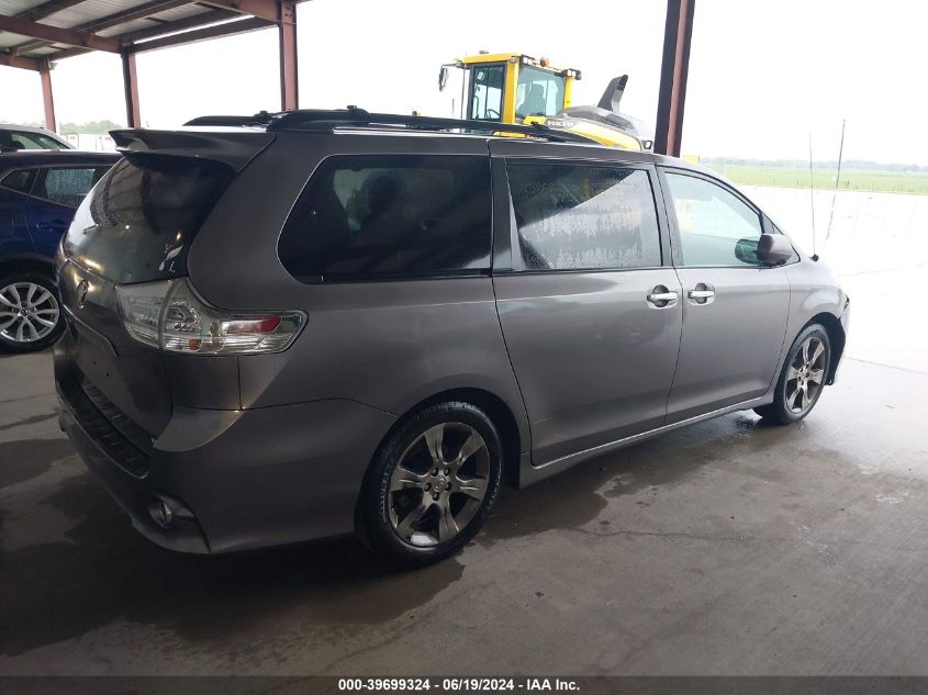 2014 Toyota Sienna Se 8 Passenger VIN: 5TDXK3DC9ES470787 Lot: 39699324